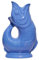 The Original Gluggle Jug - Sea Blue Glug Jug in XL, 28cm 1.4L - Gug Glug Fish Shaped Jug - Decorative Glugging Water, Cocktail, Wine & Gin Pitcher, Decanter or Vase - Hand Made in Britain