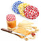3 PCS Elastic Cloth Jar Covers 4.33 Inch Reusable Sourdough Starter Bowl Cover Unbleached Cloth Lid Linen Jar Covers Plaid Cotton Cloth Cheese Bread Fermentation Jar Covers for Jar Mouth