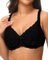 Svmer Women‘s Lace Bra Plus Size Comfortable Ladies Support Underwire Push Up Bra All Black 40D