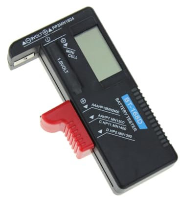 DOITOOL Battery Tester for Aa Aaa Batteries Button Cell Checker Volt Portable Digital Lcd Display