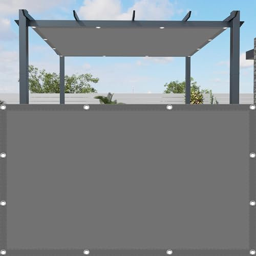 Filet d'ombrage 1.9 x 3.4 m Anti 98% UV Protection Voile d'ombrage Toile D Ombrage avec Le Kit de Fixation pour La Couverture Végétale Serre Pergola, Gris Clair