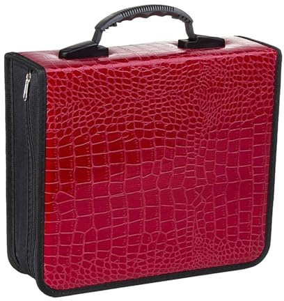 Custodia per CD, capacità 400 DVD, organizer rigido antipolvere in pelle PU, per ufficio, casa, auto, viaggi