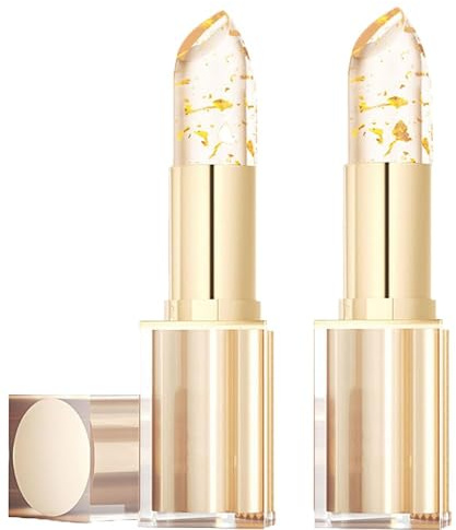 Norino Lippenstift 24 Stunden Halt, True Tone PH Wert Lippenstift Farbwechselnder Lippenstifts, Klarer Lipstick Metallic Glanz Finish mit Langanhaltend Feuchtigkeitsspendende und Wasserdicht (2PC)