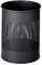 Durable Papierkorb Metall rund 15 Liter, Perforation 165 mm, anthrazit, 331058