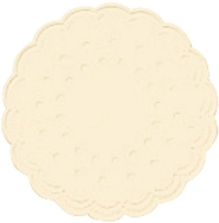 Tassenuntersetzer - Ø 7,5 cm, creme, 25 Stück