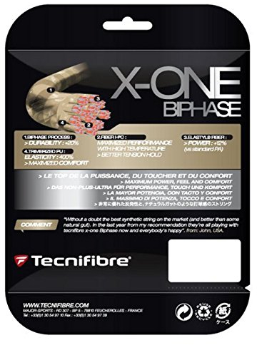 Tecnifibre Tennissaite X-One Biphase 12m, Natur-Spiral, 1,18, KT111100
