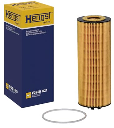 HENGST - Ölfilter E325H D21 - Öl-Filtereinsatz für KFZ | Hochwertiger Motorölfilter für KFZ mit Otto- oder Dieselmotor - Robuster Ölfilter mit hoher Schmutzaufnahmefähigkeit