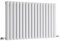 Milano Aruba White Horizontal Double Oval Panel Radiator - 635mm x 1000mm