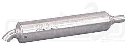 GIANNELLI ROUND ALUM UNIVERSAL SILENCER DIA.28, grau