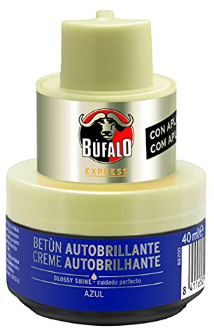 Búfalo Tarro Betún en Crema Autobrillante Azul