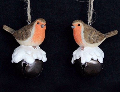 Robin & Bell Christmas Tree Decoration (7cm)