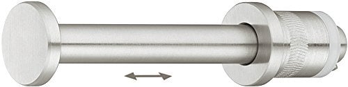 GedoTec Kleiderlüfter Schrank Garderobenhaken zum Kleben Kleiderhaken Edelstahl Kleiderbügelhalter ausziehbar | Garderobenbügel Ø 14 x 120 mm | MADE IN GERMANY | 1 Stück - Einbau-Haken zum Einlassen