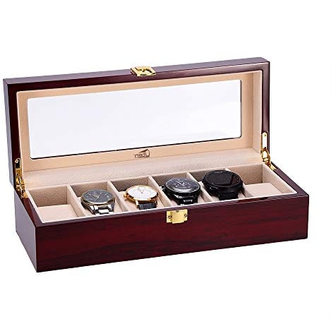 Uten Uhrenbox Holz Herren Aufbewahrungsbox Uhrenkasten Damen