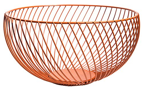 Favourall Housewares - Frutero (metal, 26 x 14 cm), color naranja