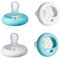 Tommee Tippee Brustähnlicher Schnuller, hautähnliche Textur, symmetrisches Design, BPA-freie Binkies, 0-6 m, 4 Stück