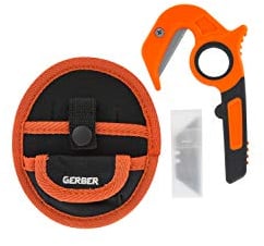Gerber Couteau à lame fixe - Vital, Orange, 31-003645
