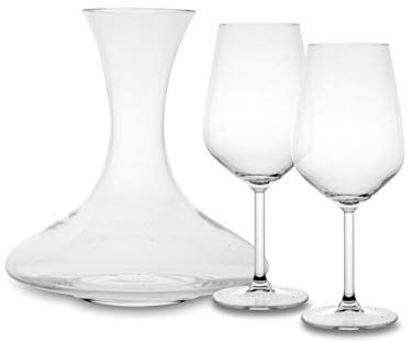 SWEET HOME Set 3 Pezzi 2 calici e 1 Decanter cod.DD00157ZZ by Varotto & Co.