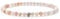 BERGERLIN Opal Armband echt mit 925 Sterling Silberperle - facettierte Perlen - Größe S