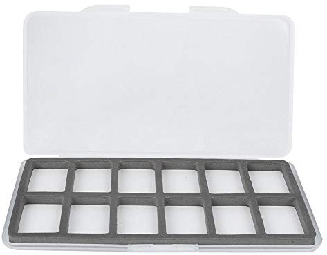 Vbest life Fishing Tackle Box, ABS Fly Fishing Box Storage Organiser with Foam Insert and Silicone Seal for Hooks Lures Flies Anglers