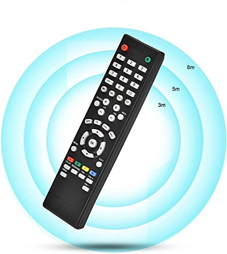 AYNEFY Universal TV Remote Control, 8 Meters Range, Black, 18 x 5 x 1.5 cm, Compatible with SEIKI