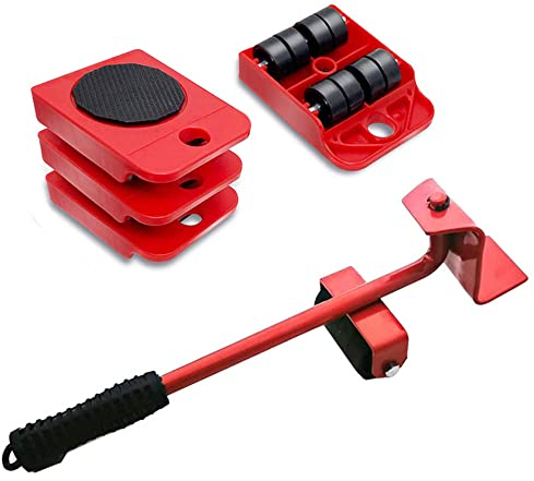 Portable Heavy Duty Furniture Lifter with 4 MovingSliders for Easy and Safe Moving, Furniture Move Roller Tools Max Up for 150KG/330LBS for Washing Machines, Sofas and Wardrobes