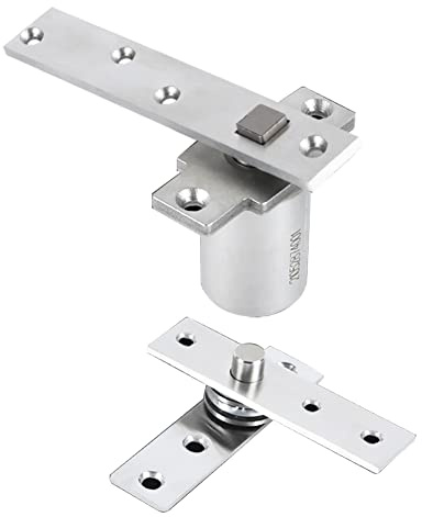 Charnière de porte tournante Rotation à 360° Positionnement à 90° Robuste 130 kg Acier inoxydable Arbre de porte pneumatique fermeture automatique charnière pivotante Porte vitrée encadrée 1 jeu