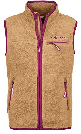 Trollkids Kids Hemsedal Vest 164, rust
