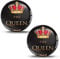 SkinoEu 2 x 3D Gel Silikon Aufkleber The Queen Krone Stickers Auto Motorrad Fahrrad Telefon Laptop KS 15 Z*