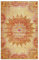 Moderner Kurzflor Teppich im Vintage Look von WECONhome für Wohnzimmer, Schlafzimmer oder Arbeitszimmer – Rooftop (70 x 120 cm, gelb)