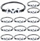 Simsky 12 Pezzi Bracciale Calcio, Braccialetti Amicizia Bambini, Braccialetti Intrecciati Regolabili per Feste Sportive, Braccialetto per Bambini Regalo di Compleanno Feste