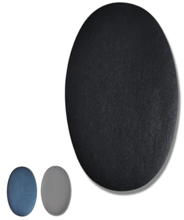6 Rodilleras Termoadhesivas para Ropa. Parches de Tela Tamaño Universal Ovaladas para Pantalones, Chaquetas, Sudaderas... Ideal para Niños 16 x 10 cm