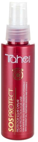 Tahe Botanic Solar Haaröl Sonnenschutz Sos Protect mit Kokosöl, Keratin und Vitamin E, 100 ml