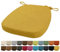 Orumrud 40x38x33CM(3CM Dicke) Stuhlkissen, Gartenstuhl Sitzkissen, Esszimmerstuhl Sitzkissen, waschbar, mit Reißverschluss, Riemen, rutschfestes Sitzkissen für Gartenstuhl (Gelb 1 Stück)