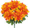 Hollyone Kunstblumen Wie Echt Dahlien Künstliche Blumenstrauß 7 Köpfe Seide Dahlie Deko Blume Orange Dahlie Blumenarrangement für Hochzeit Partei Tischaufsätze Heim Küche Vase Dekoration