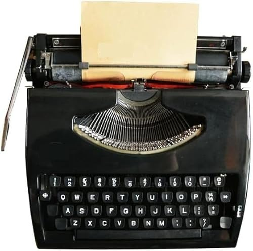 DZZTHSH Alte tragbare Schreibmaschine, mechanische englische Schreibmaschine aus Metall, nostalgische Retro Schreibmaschine, Klassische Textverarbeitung, geeignet für Schriftsteller Sammler