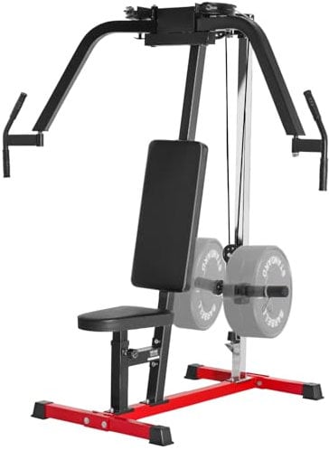 VEVOR Butterfly Maschine Spezialmaschine (204 kg belastbar) für den Oberkörper für das Heim-Fitnessstudio, verstellbare Fitnessstation, für das Muskeltraining (Brust Rücken hinterer Deltamuskel)