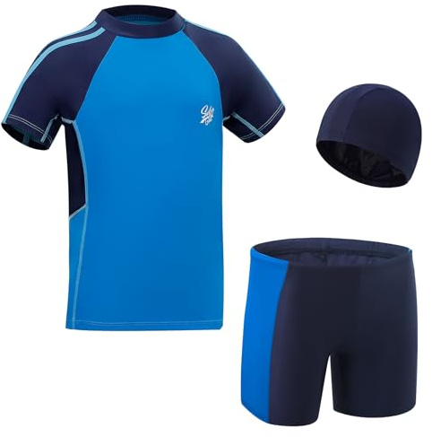KAKU NANU Costume da Bagno Ragazzo Bambino Costumi Mare Anti UV 5 6 Anni