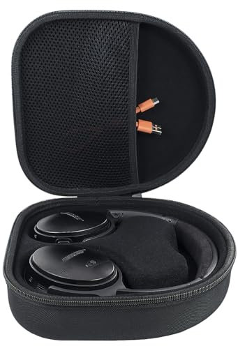 YIIWAY Hard Travel Case Compatible with Bose QuietComfort SC/QuietComfort Ultra/QuietComfort/QuietComfort 45 / QuietComfort 35 II wireless Headphones, Case Only - Black YC80096
