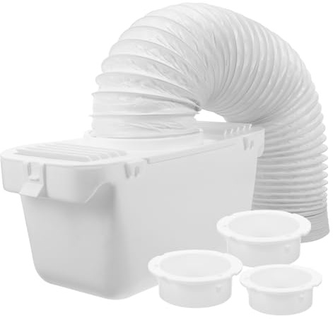 Kit D'assemblage pour Sèche-linge à Condensation, 1 Set en Plastique Blanc | Collecteur de Condensat, Entretien Facile, Filtre les Impuretés Fines, pour Vêtements et Sèche-linge à Tambour