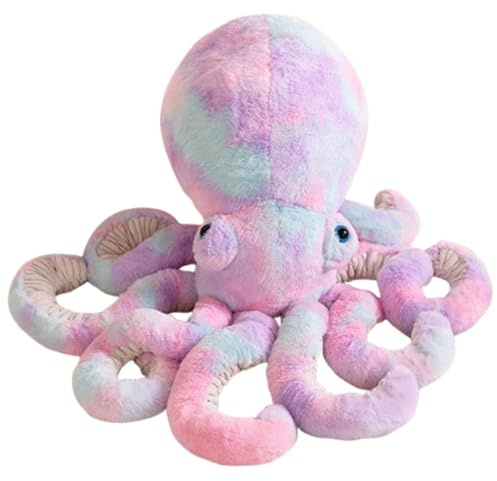 Xiyocadt Oktopus Kuscheltier, Plüsch Oktopus Kuschelkissen Puppe, Krake Plüschtier, Tintenfisch Stofftier Spielzeug Geschenk für Kinder Mädchen Jungen Freunde (45cm,Violett)