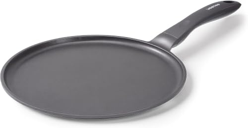 JEETEE Crepe Pfanne Palatschinken Pfanne 28 cm, Pancake Pfanne,Grau