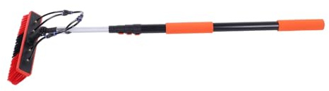 Yanmis Extendable Solar Panel Brush Kit with Water Fed Window Cleaner Tool for RV Gutter Boat Deck Easy to Use Lightweight Material
