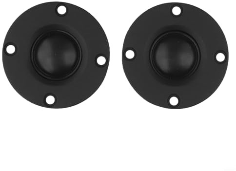 Hosrivae Confezione da 2 altoparlanti tweeter da 52 mm, 6 Ohm, 30 W, diaframma a pellicola con radiatore in alluminio, riparazione fai da te, sistema audio, colore nero