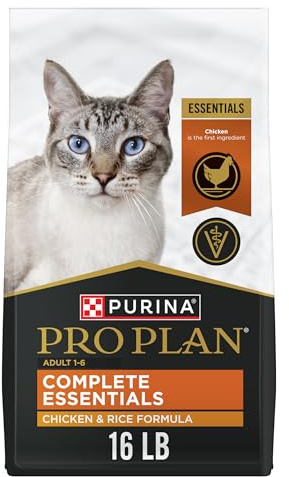 Purina Pro Plan High Protein Cat Food with Probiotics, Chicken, 16 lb Bag