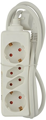 UNITEC Steckdosenleiste 2+2-fach 1,4m weiss