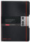 Herlitz 11361508 Notizheft (A4, PP-Wechselcover mit Verschlußgummi, 80g/m²) 80 Blatt, Schwarz