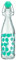 Zak designs 1783-170 Dot Bouteille Verre Bleu 1 L