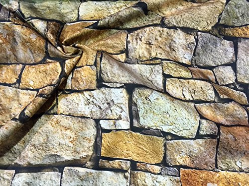 Stone Wall Brick Vorhang Polster Baumwolle Stoff Material 139,7 cm/140 breit – Meterware