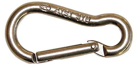 Kong Italy Classic Karabinerhaken, Edelstahl, poliert, 7 mm