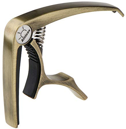 Non-brand Kapodaster Capodaster Gitarre Kapo Capo Tune Clamp Key Trigger Nagel Puller Für Gitarre/Bass/Ukulele/Banjo - Bronze